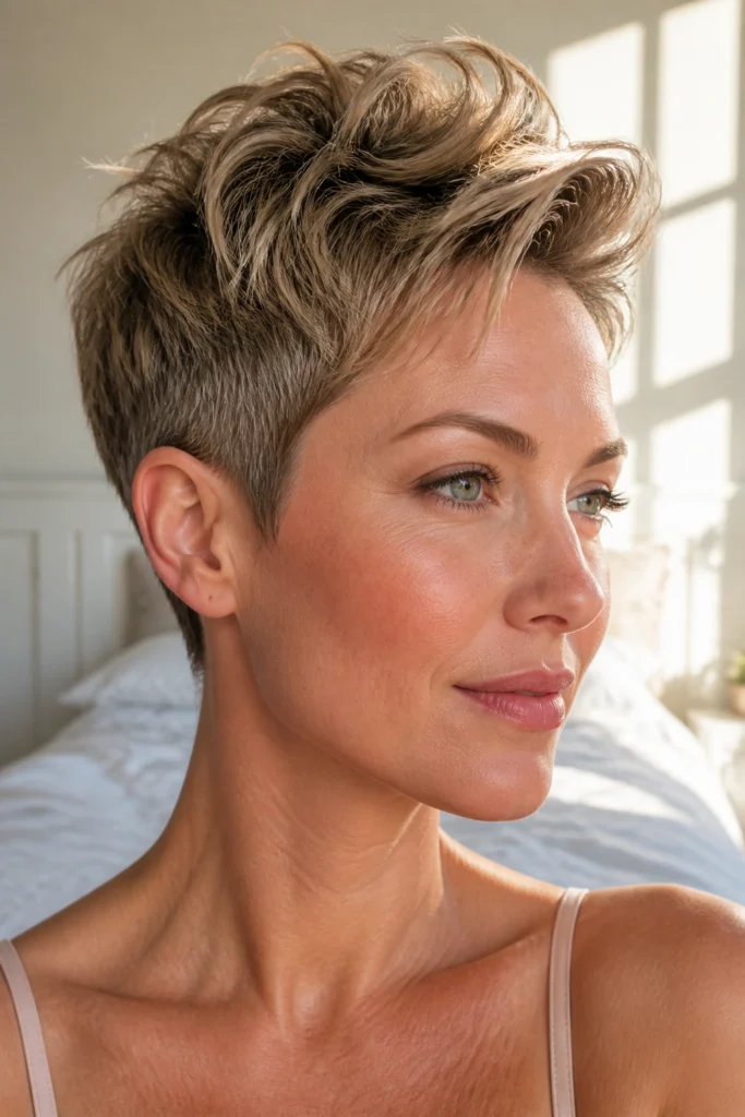 20 Short Wavy Pixie Cuts for Round Faces