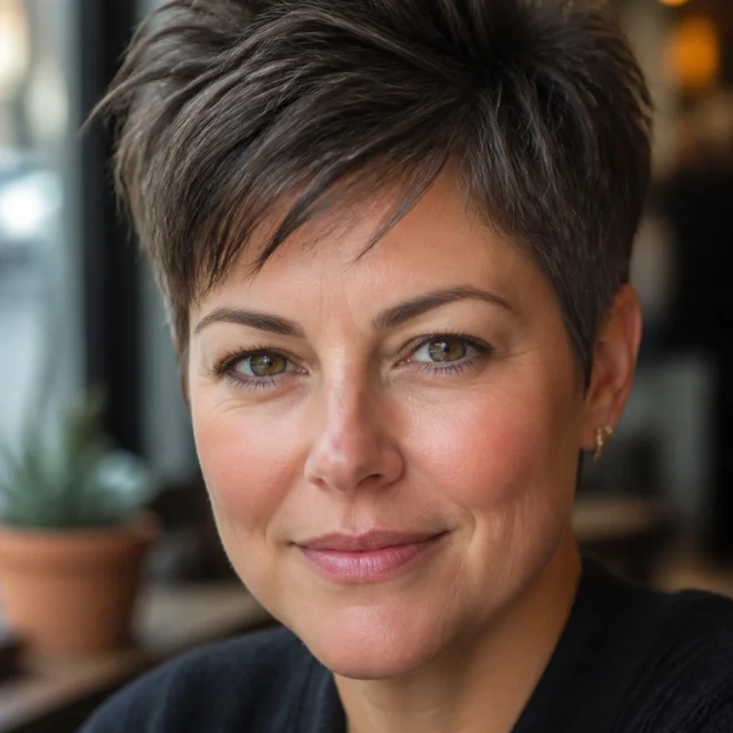 18 Short Pixie Cuts for Round Faces