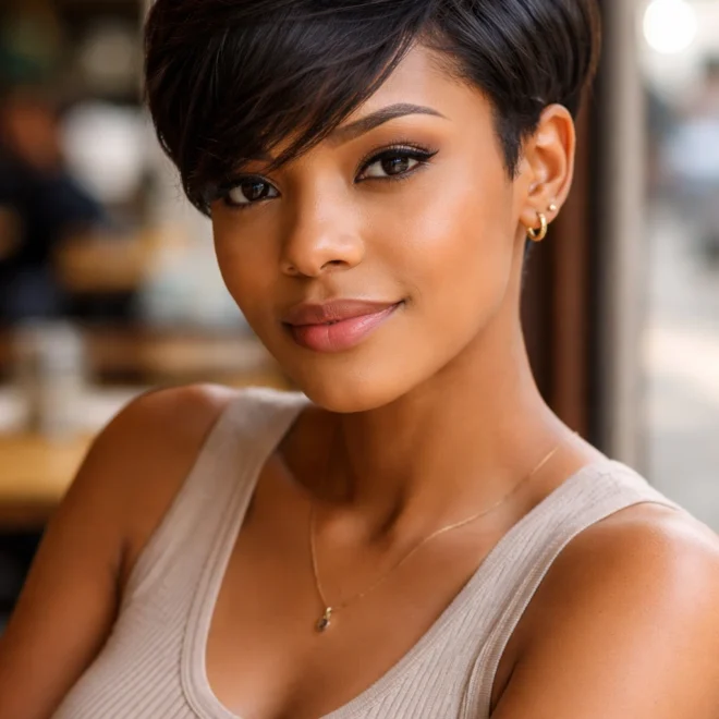 20 Short Natural Hairstyles for Round Faces