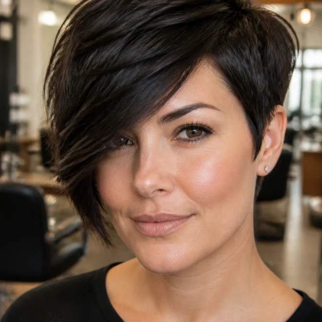 30 Thick Pixie Cuts for Round Faces