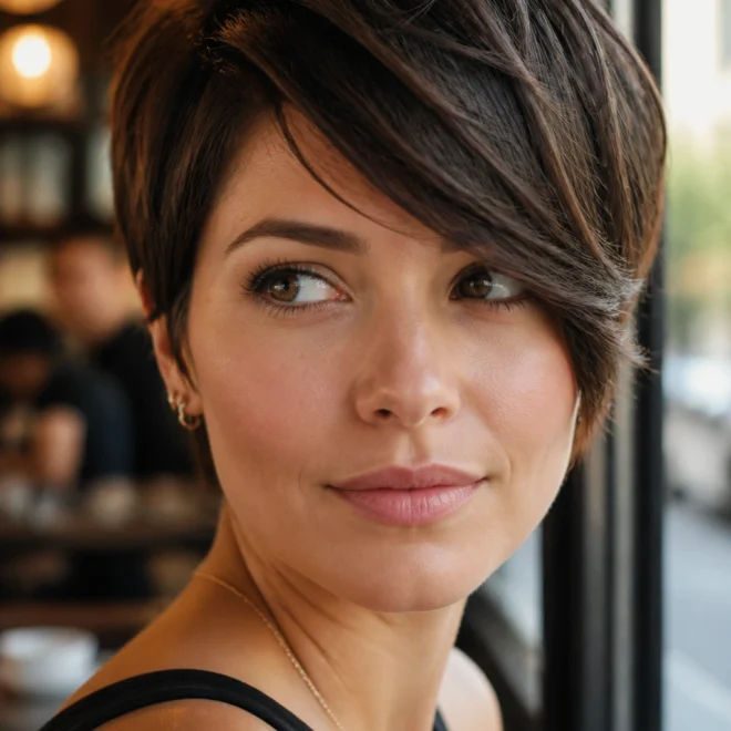 18 Short Hairstyles for Round Faces