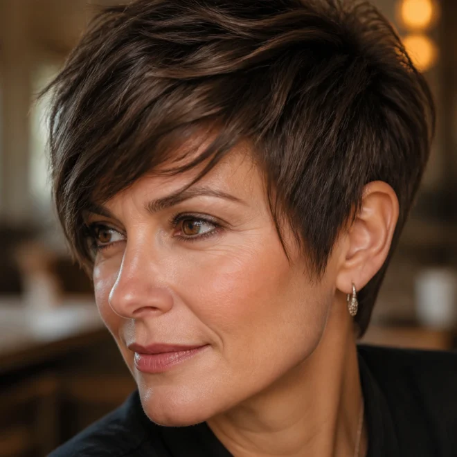 20 Brown Pixie Cuts for Fine Hair