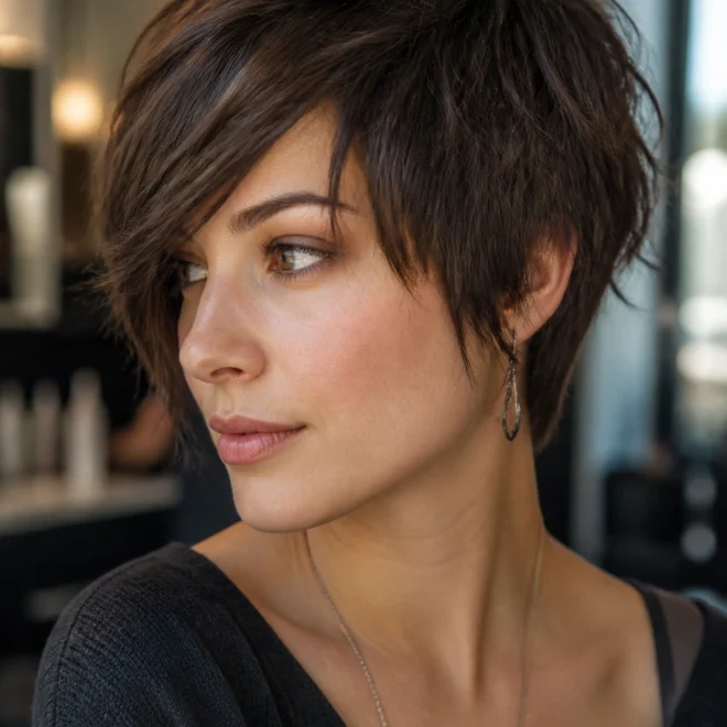 20 Short Shag Haircuts for Round Faces