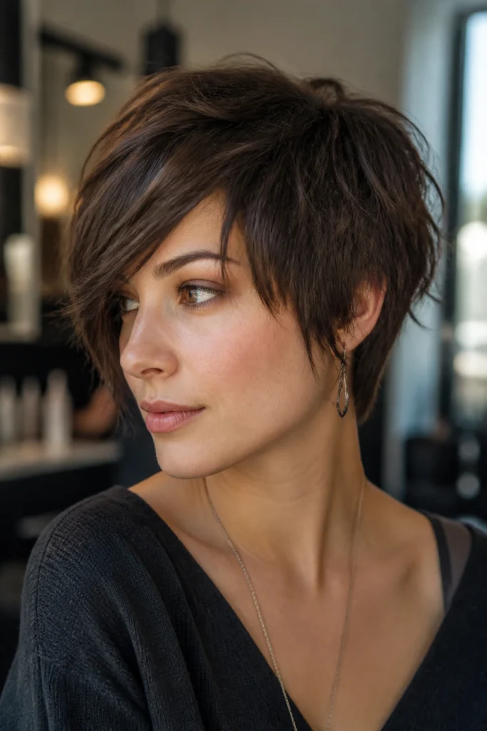 20 Short Shag Haircuts for Round Faces