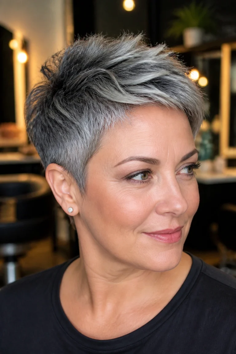 20 Silver Hair Color Ideas for Round Faces