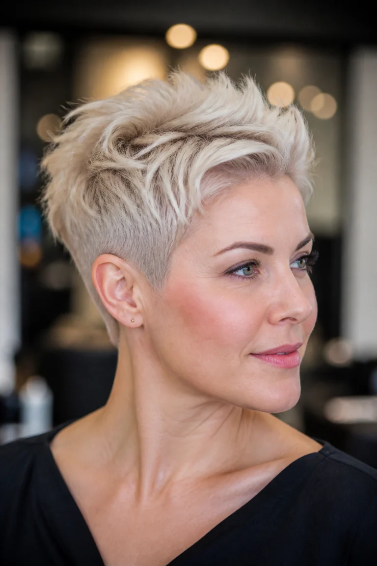 28 Short Blonde Pixie Cuts for Round Faces