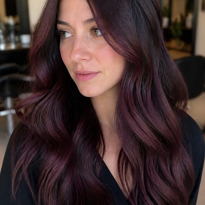 28 Brown Burgundy Hair Color Ideas for Cool Skin Tones