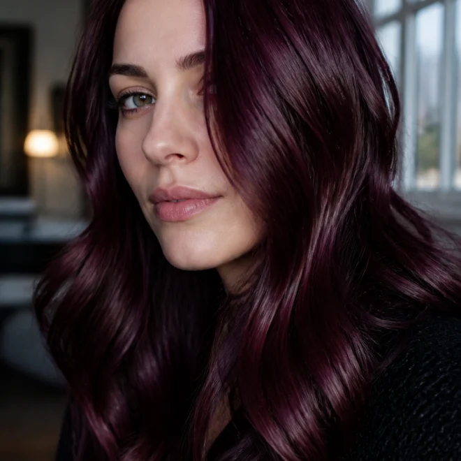 22 Purple Red Hair Color Ideas for Cool Skin Tones