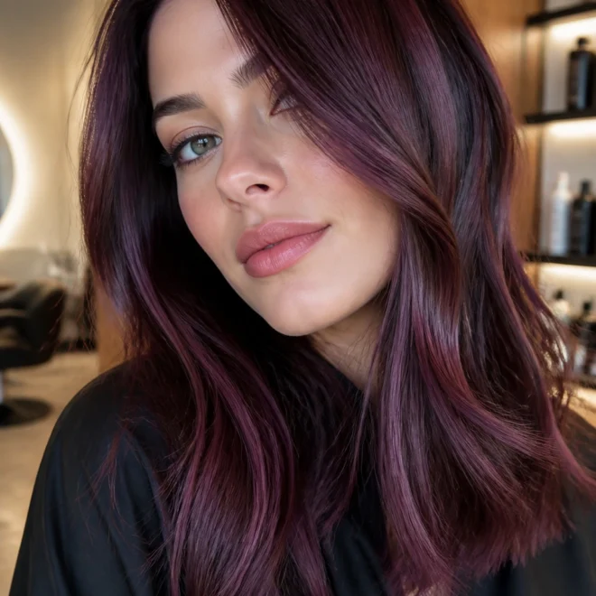 22 Purple Burgundy Hair Color Ideas for Cool Skin Tones