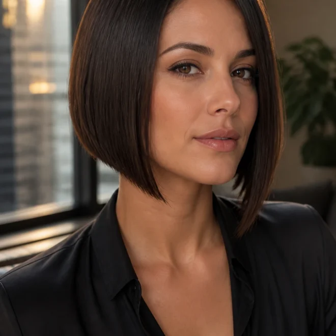 20 Short Straight Bob Haircuts for Round Faces