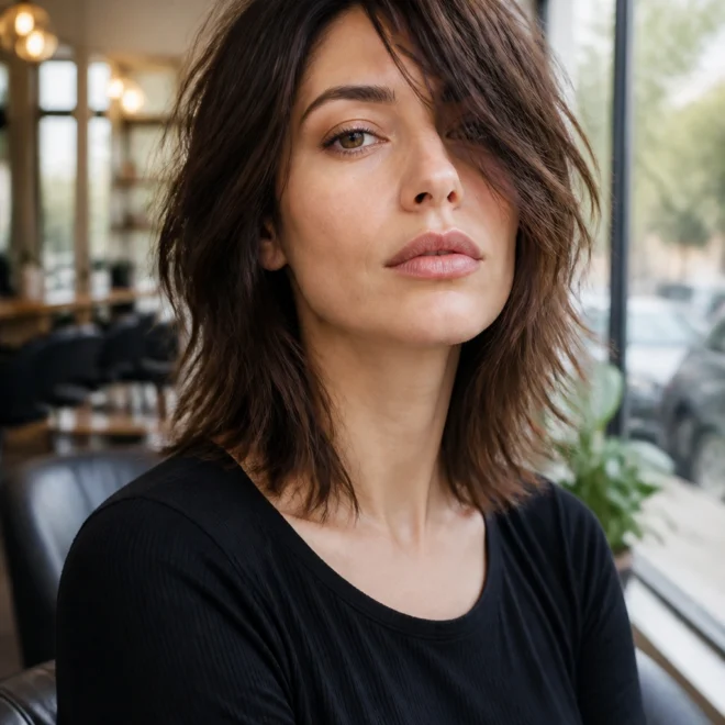 30 Medium Shag Haircuts for Round Faces