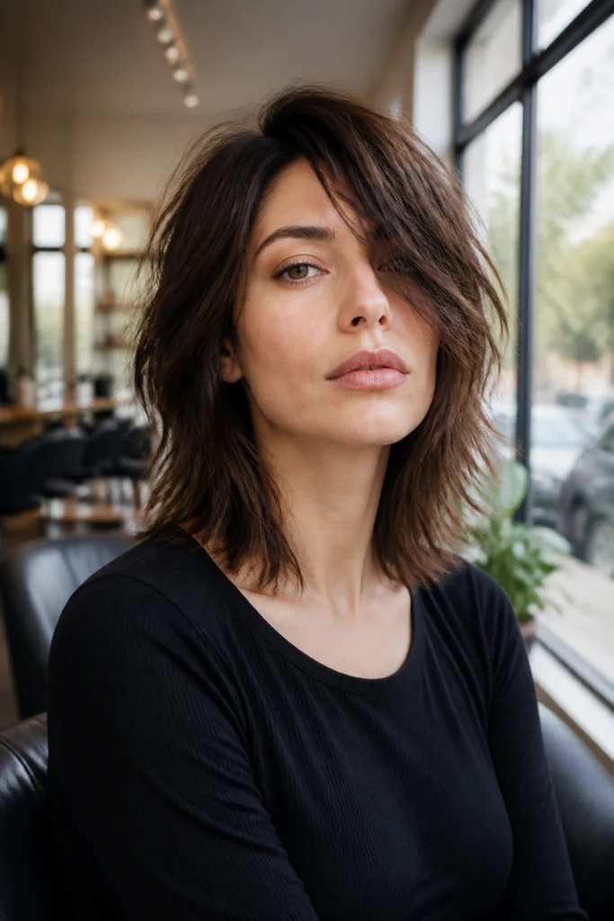 30 Medium Shag Haircuts for Round Faces