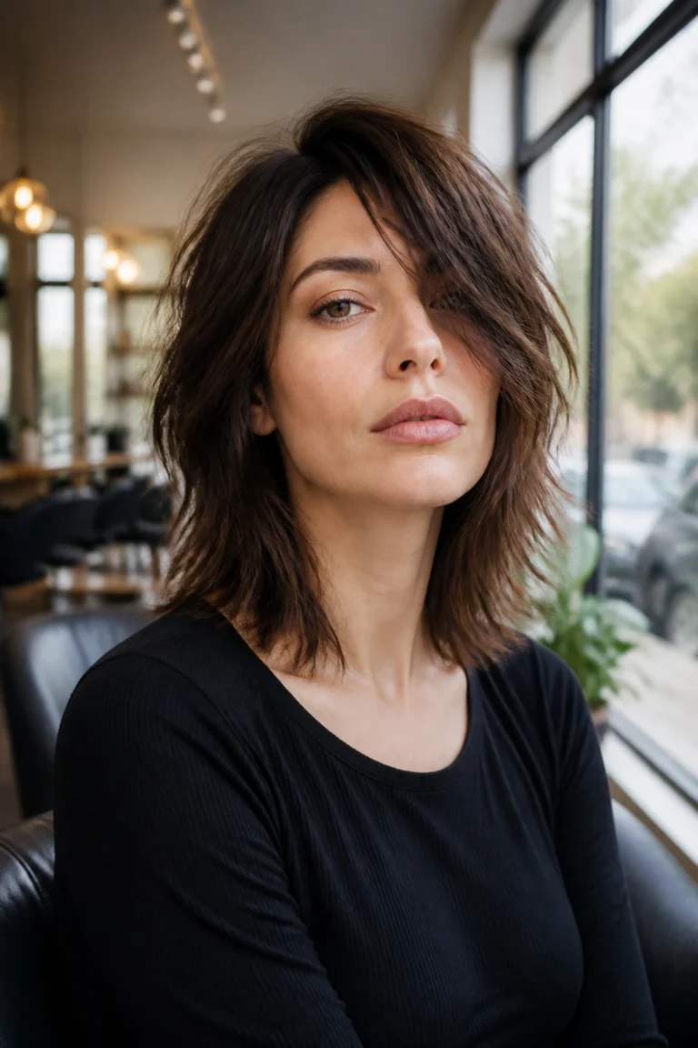 30 Medium Shag Haircuts for Round Faces