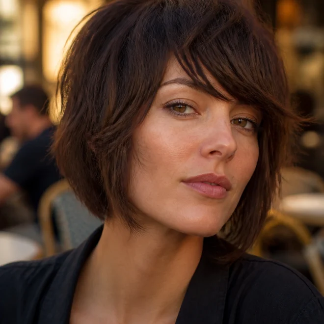 18 Short Side Shag Haircuts for Round Faces