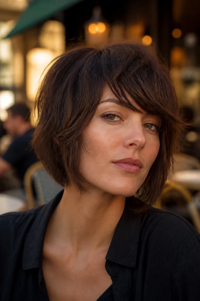 18 Short Side Shag Haircuts for Round Faces