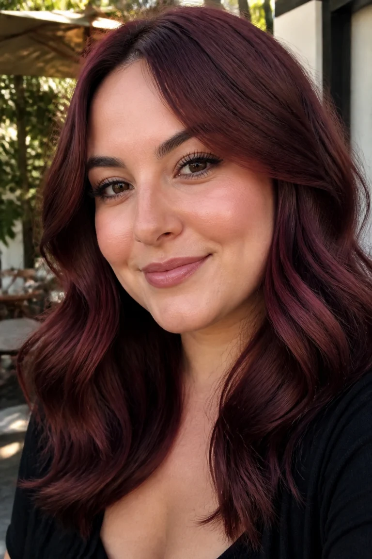 22 Red Hair Color Ideas for Round Faces