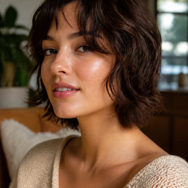 30 Soft Short Shag Haircuts for Round Faces