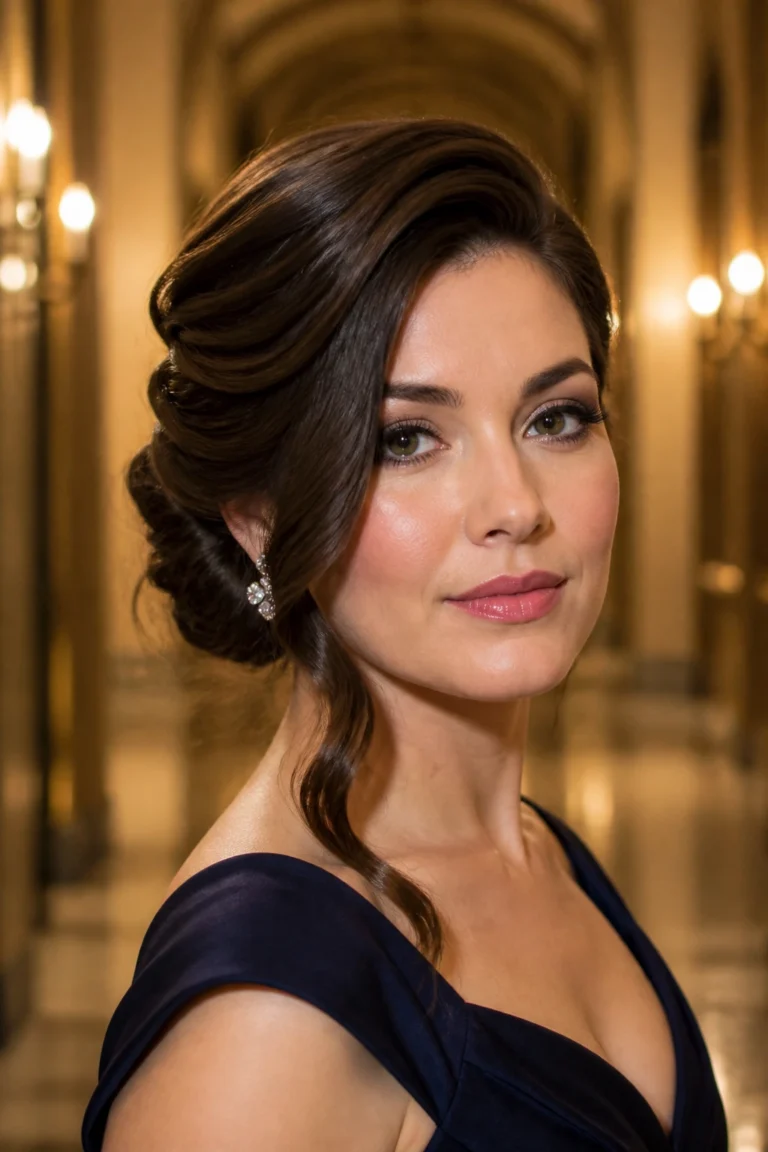 22 Side Swept Hairstyles for Round Faces