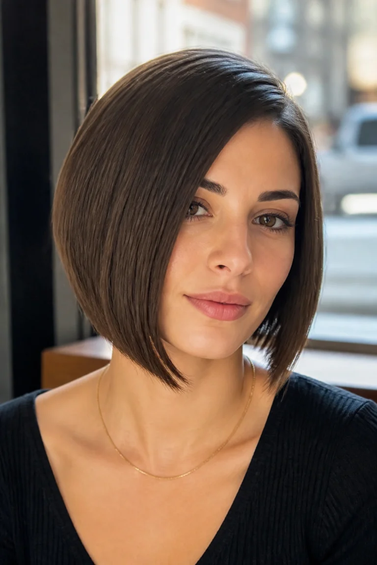 28 Sleek Haircuts for Round Faces