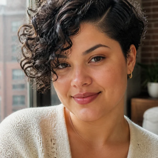 18 Short Curls for Round Faces