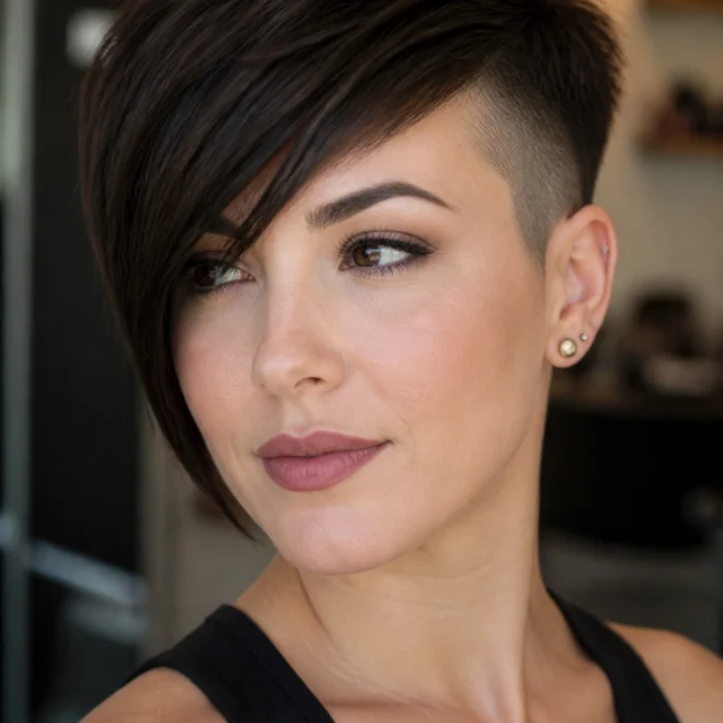 18 Edgy Short Asymmetrical Pixie Cuts for Round Faces