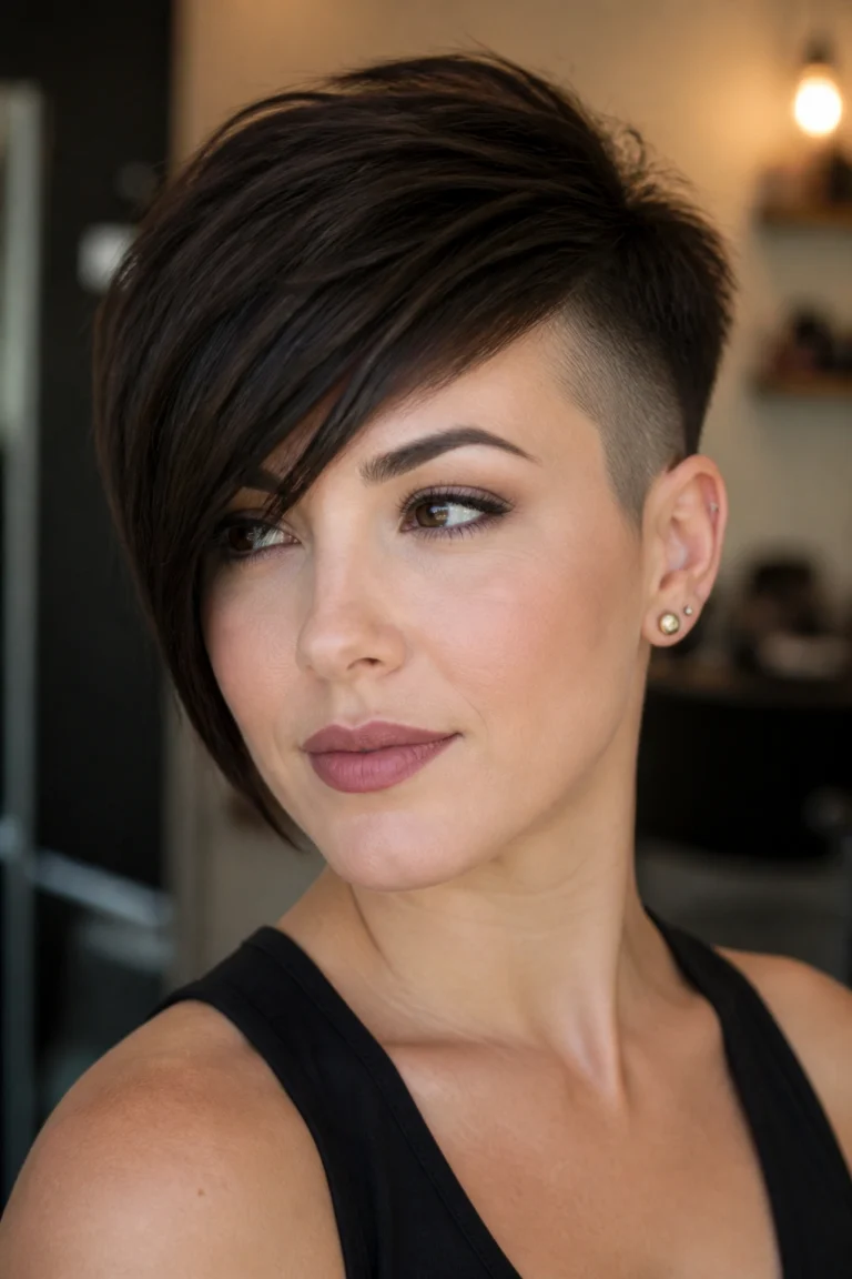 18 Edgy Short Asymmetrical Pixie Cuts for Round Faces