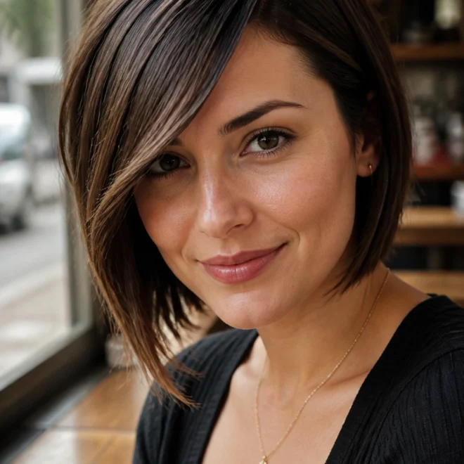 22 Bangs Ideas for Round Faces