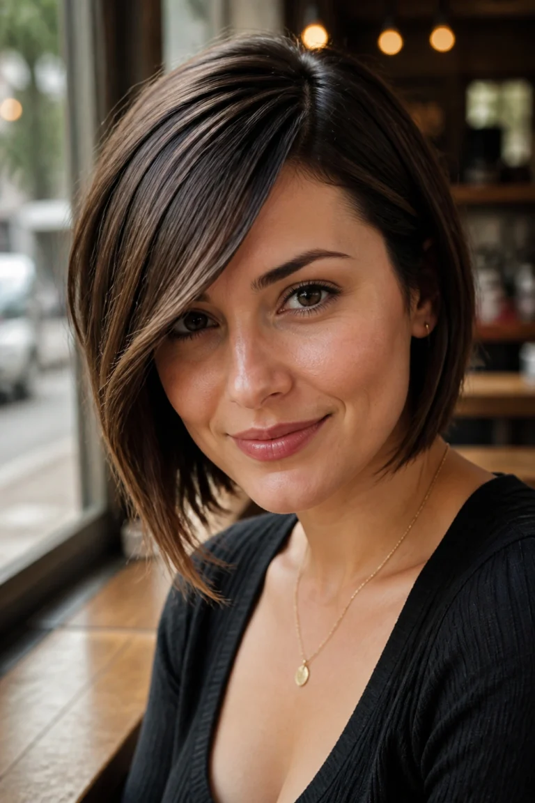 22 Bangs Ideas for Round Faces