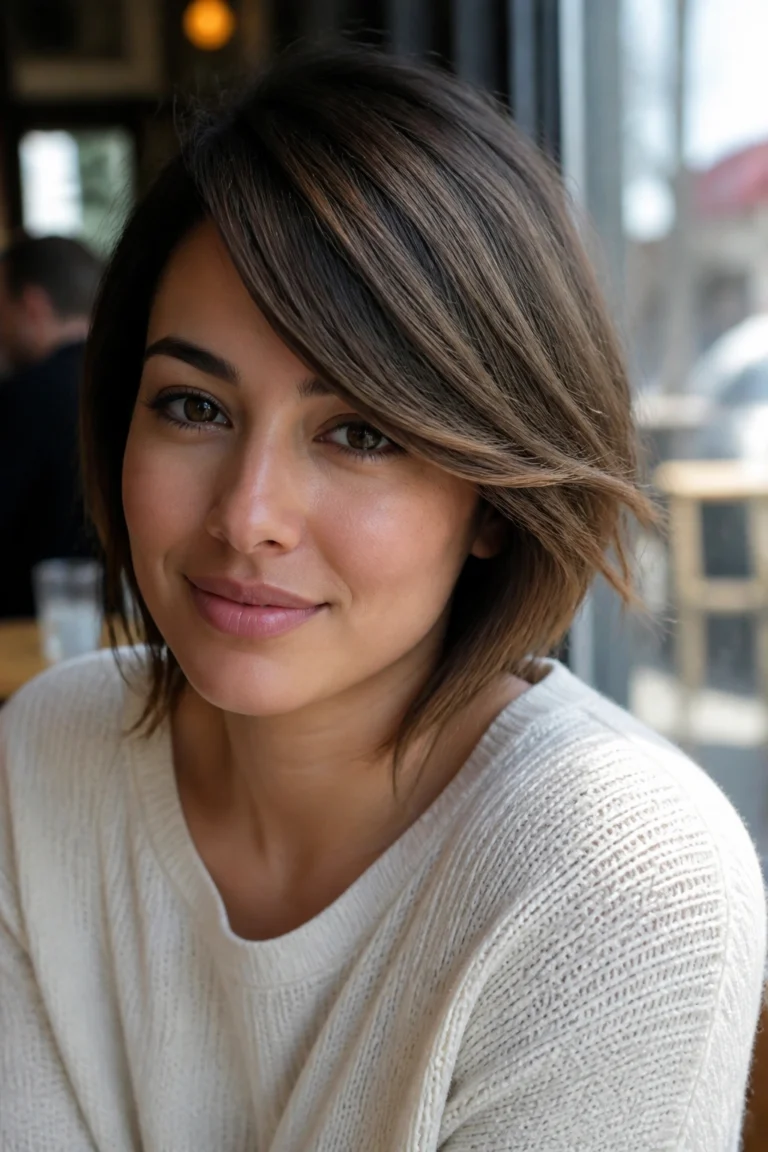 22 Trendy Bangs Ideas for Round Faces