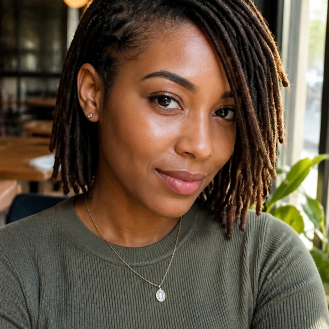 28 Short Locs for Round Faces
