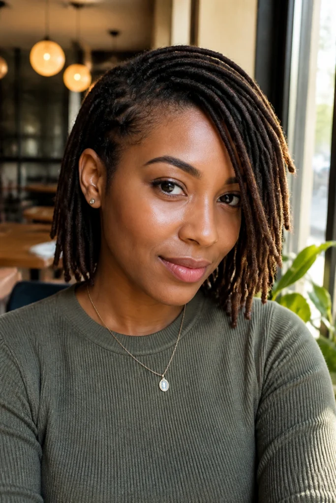 28 Short Locs for Round Faces