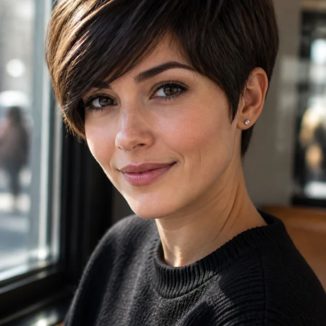 25 Brunette Pixie Cuts for Fine Hair