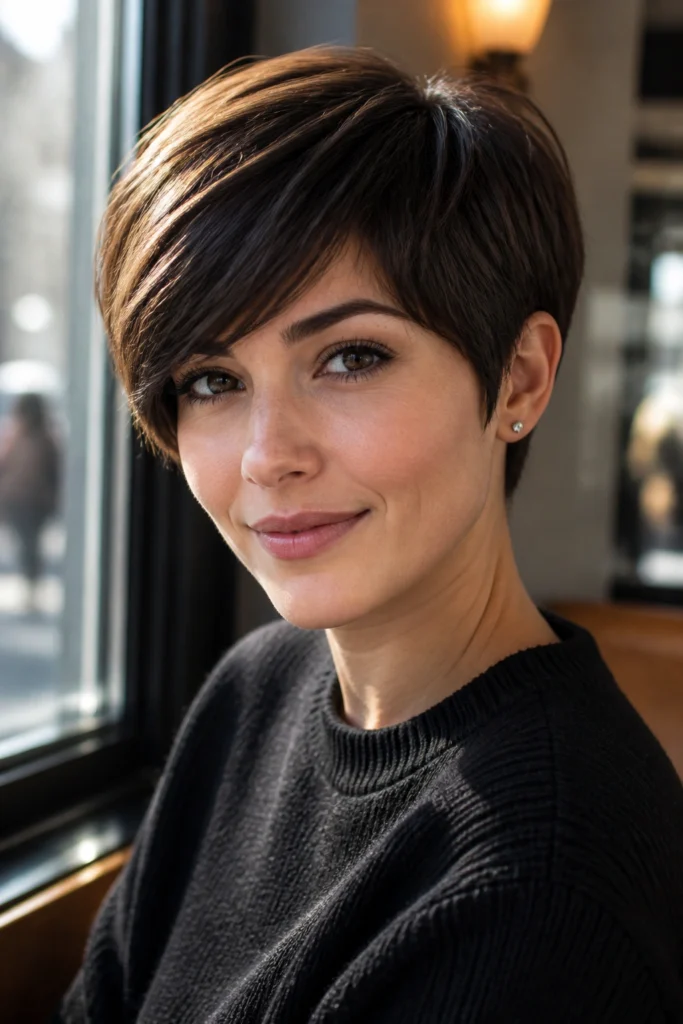 25 Brunette Pixie Cuts for Fine Hair
