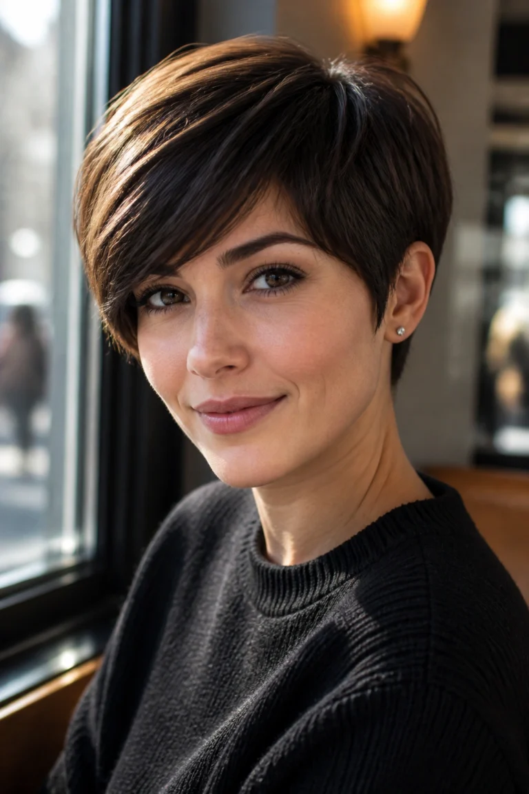 25 Brunette Pixie Cuts for Fine Hair