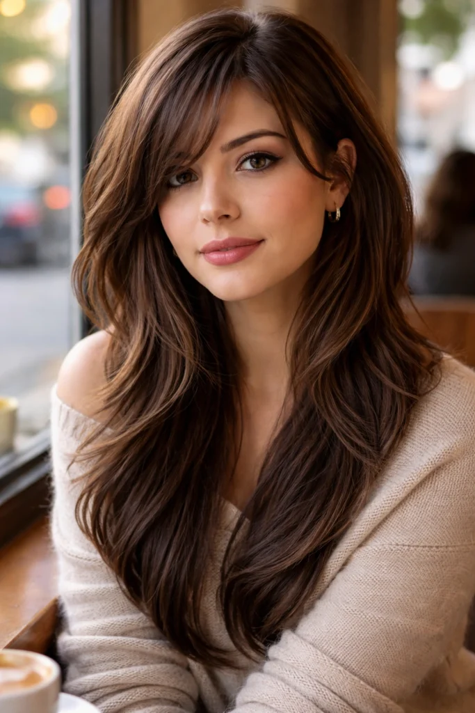 28 Edgy Bangs Ideas for Round Faces