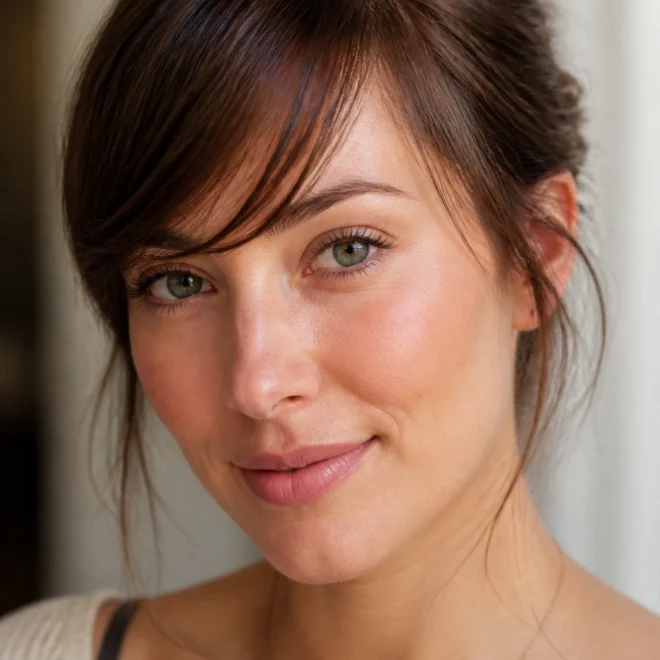 18 Long Wispy Bangs for Round Faces