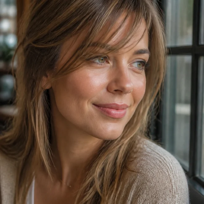 20 Wispy Bangs for Round Faces