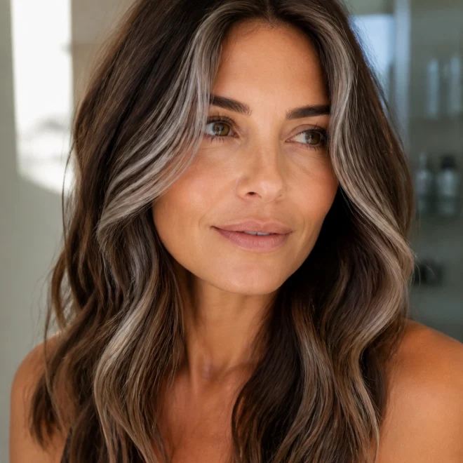25 Grey Balayage Looks for Brown Hair