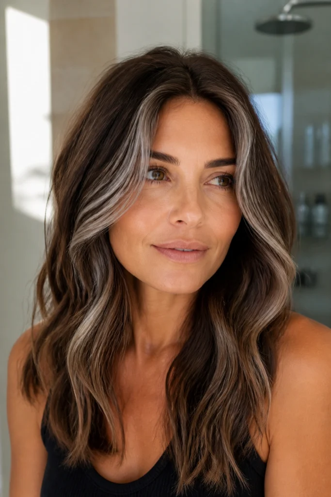 25 Grey Balayage Looks for Brown Hair
