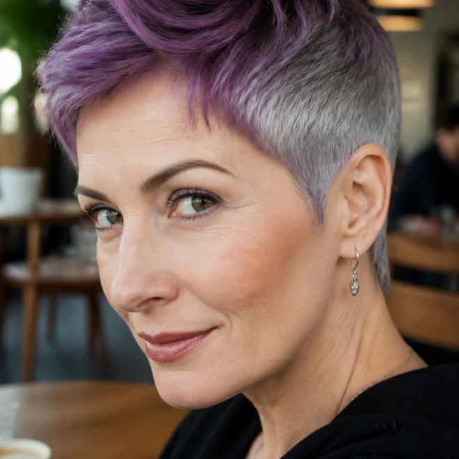 22 Purple Grey Hair Color Ideas for Cool Skin Tones