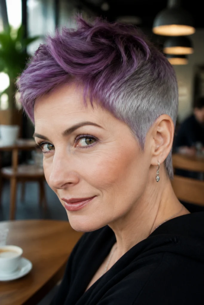 22 Purple Grey Hair Color Ideas for Cool Skin Tones