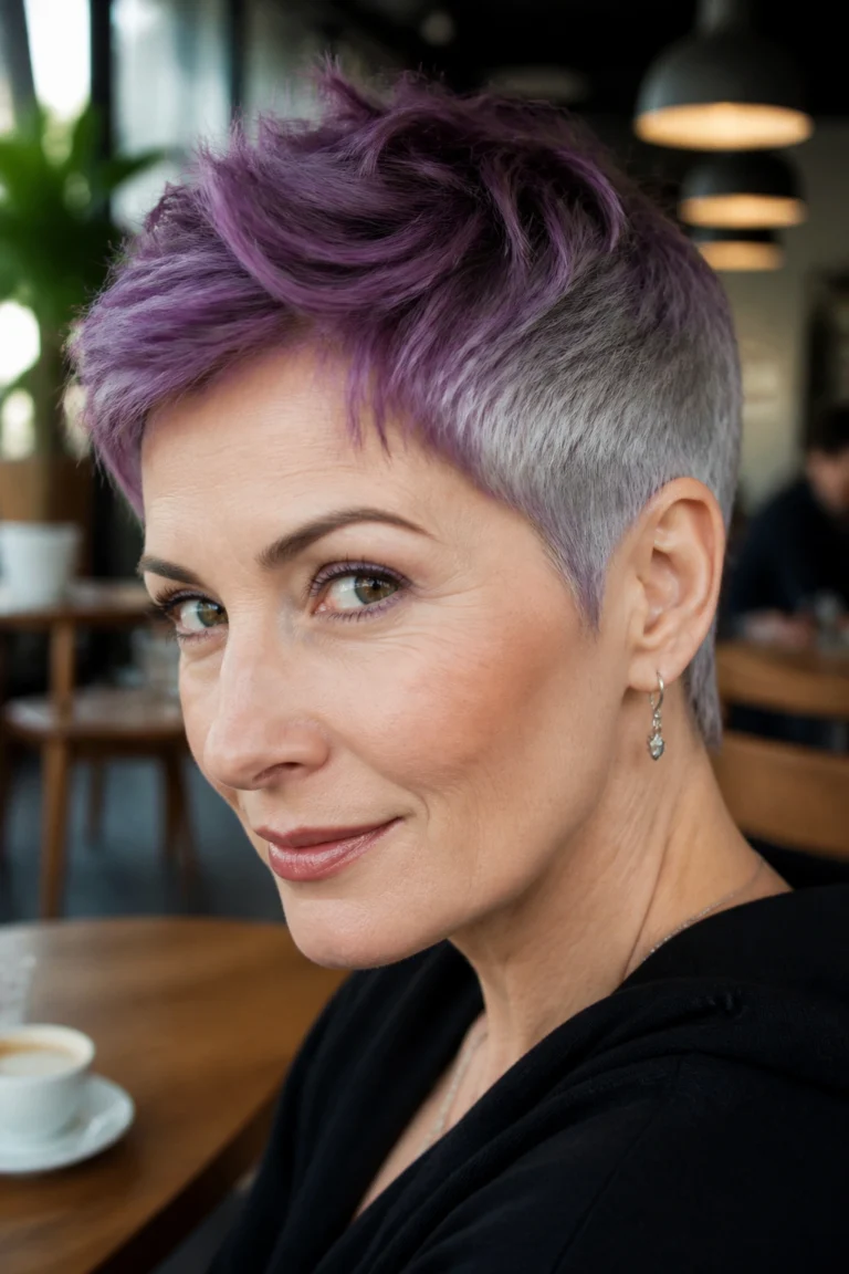 22 Purple Grey Hair Color Ideas for Cool Skin Tones