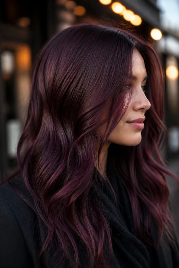 30 Red Purple Hair Color Ideas for Cool Skin Tones