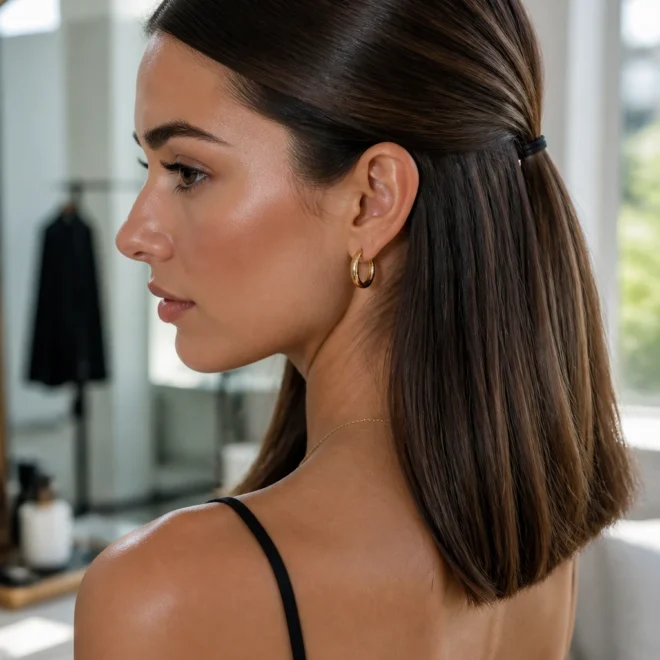 12 Half Up Half Down Styles for Medium Length Hair