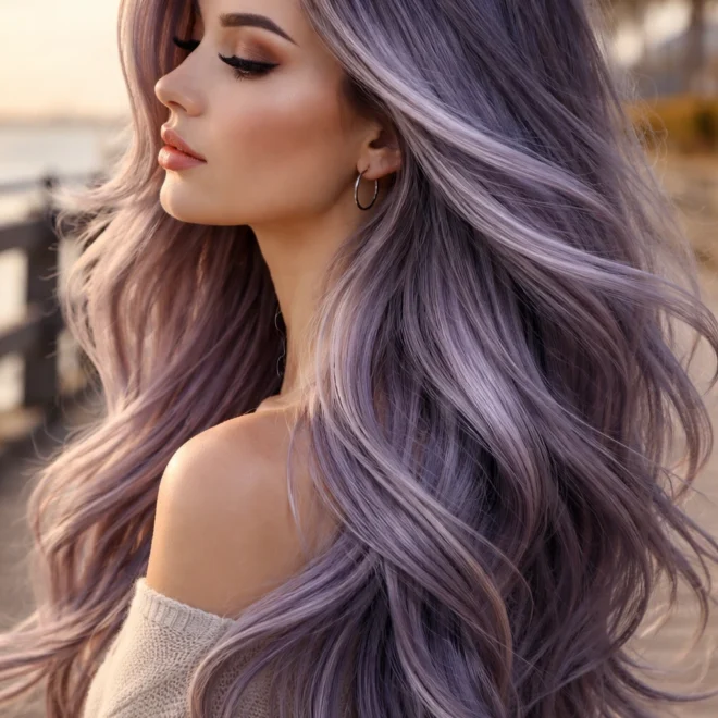 20 Silver Purple Hair Color Ideas for Cool Skin Tones