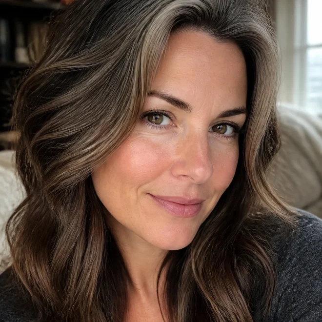 20 Grey Highlights for Brown Hair