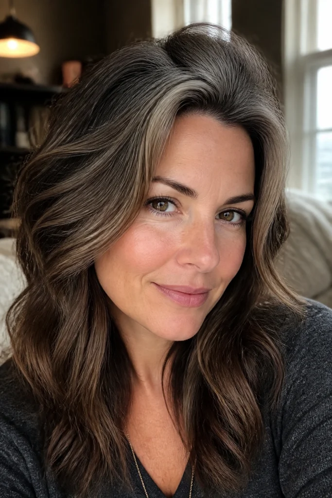 20 Grey Highlights for Brown Hair