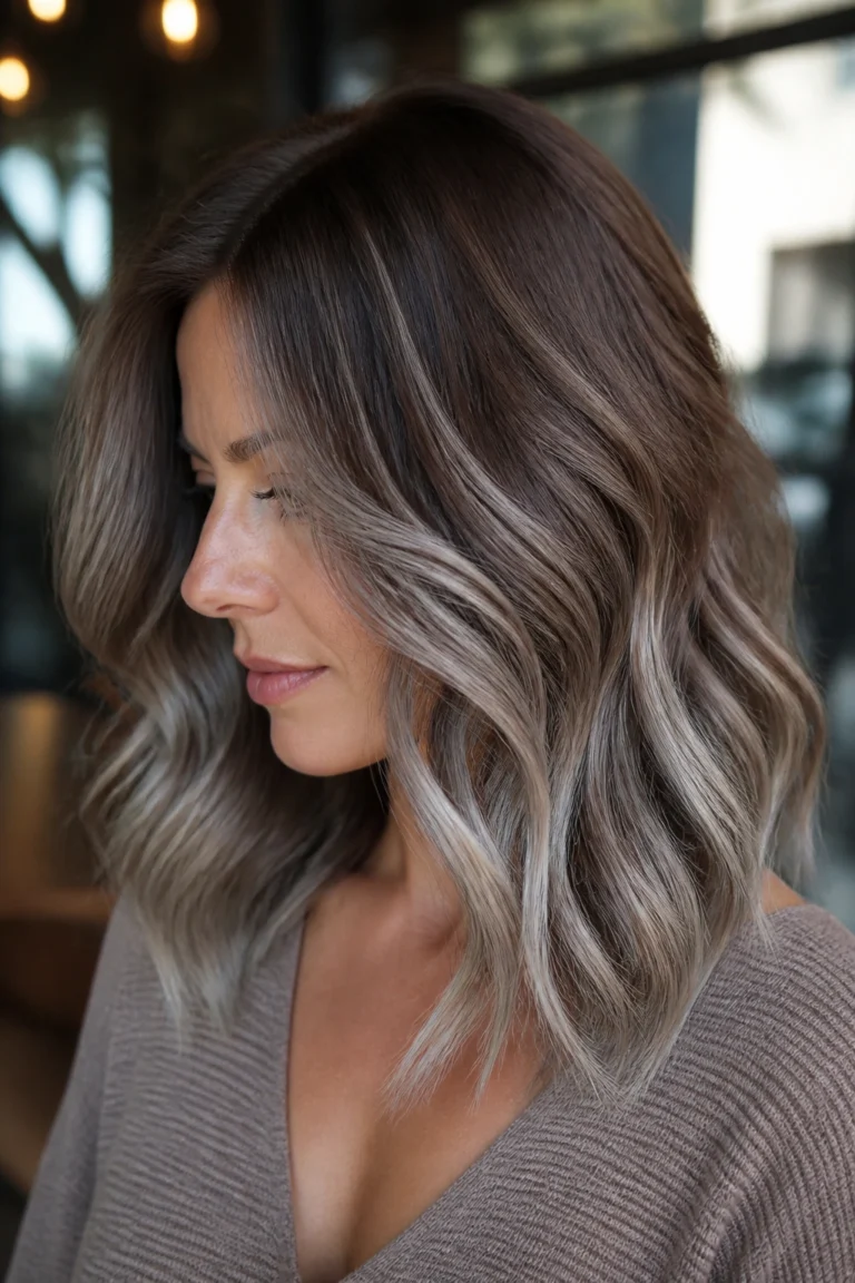18 Silver Highlights for Brown Hair