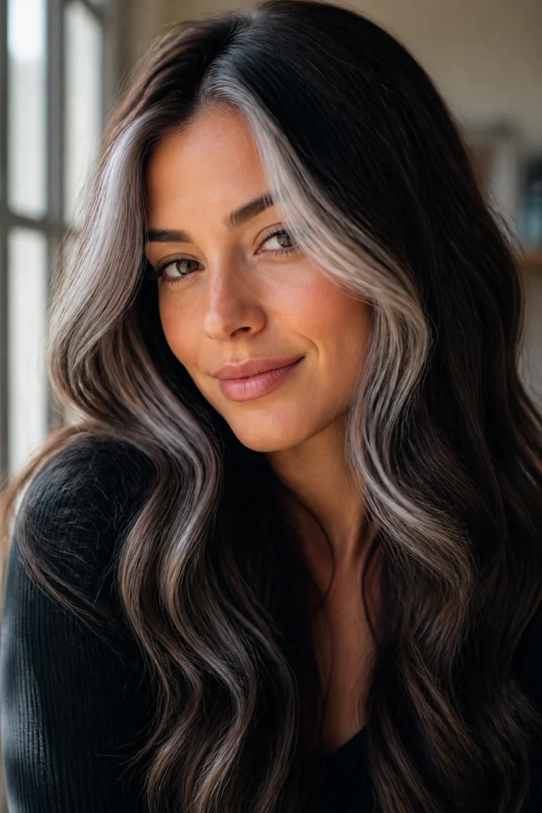 20 Silver Highlights for Brown Hair