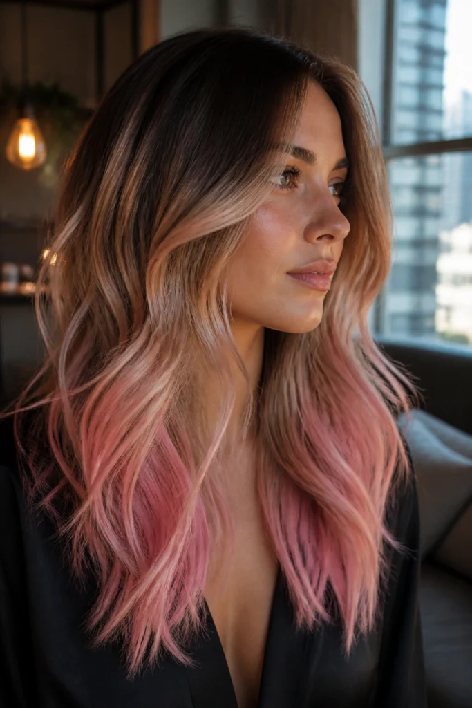 18 Blonde Pink Highlights for Brown Hair